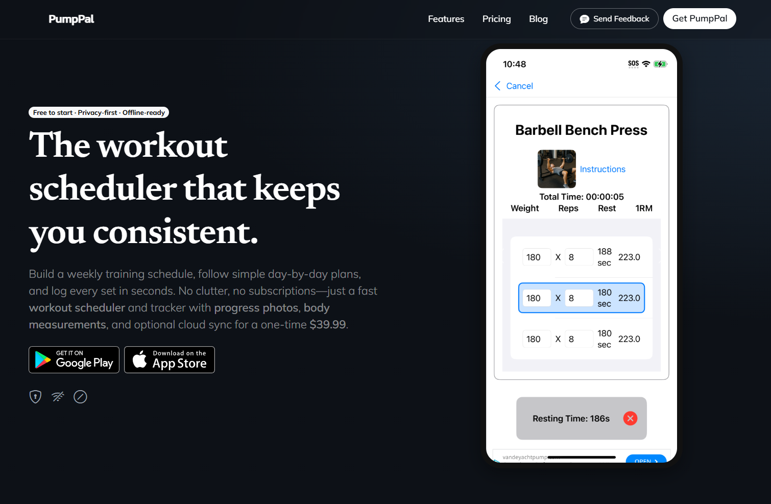 PumpPal website preview